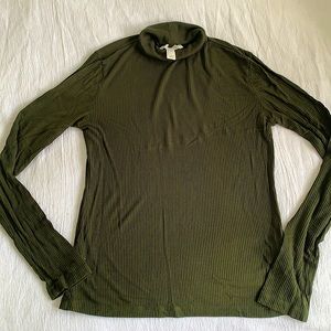 Olive green turtle neck